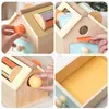 Toy Montessori Wooden House Early Children Educing Rzutowanie piłki monety drer gam