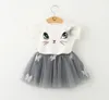 Bear Leader Girls Clothes 2016 Brand Girls Clothing Set Kids Clothoon Cat Children Clothing Toddler Girl Topskirt 26Y T7810738