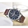 Pahalı Menwatch IWC Watch Mens Pilot Chronograph Saatler Tüm Arama Çalışmaları Yüksek Kaliteli Kuvars Uhren Tarih Watchmen Luminor Deri Kayış Gözetleme Kutusu Montre Luxe SSCW