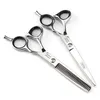 Profesjonalny JP 440C Stal 6 '' Black/srebrne nożyczki do włosów fryzury przerzedzający fryzjer Makas cięcie nożyczki fryzjerskie