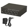 Mikser HA800 UltraCompact 8 Kanal Mini Ses Stereo Kulaklıklı Kulaklık Amplifikatörü Güç Adaptörü