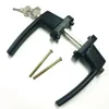 Plastic Steel Door double-sided Handle sliding push door handles 55-65MM with key lock 231222