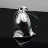 Jewelry Pouches 100pcs/bag 10x15cm Silver Color & Gold Colors Packing Drawable Gift Bags Wedding