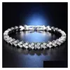 Chain Senior Luxury Designer Fashion Fl Diamond Bracelet Exquis Bijoux Exquis Couple d'anniversaire et cadeaux de Noël 668 Drop Livraison Jewe Dhabp