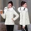 Women's Trench Coats 2023 Winter Jacket Glossy Thicken Warm Hooded Short Parka Loose Cotton Padded Coat Female Waterproof Snow Outwear