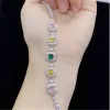 14 كيلو جولد AAAAA Zircon Bangle Bangelet Bracelets Bracelets for Women Bridal Gemstones Negstones Party Party Jewelry Gift