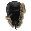 BAPS BALL HT4241 Cappello bombardiere Nuovi uomini caldi spessi donne cappello di pelliccia russa maschio PU PU PU ILL TAPPER TAPPER CAP CAPPO INVERNO USHANKA J231223