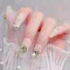 Nail Art Decorations 10x Oval Gems Butterfly Rhinestones For-Salon