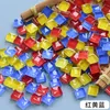 450pcs Quadratkristallglas farbenfrohe Mosaiksteine ​​DIY handgefertigtes kreatives Dekorationszubehör für Kinder Home Dekoration 231222