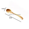 Spoon Creativa in stile giapponese manico lungo cucchiaio da miele in legno stoviglie olive mescolando zuppa Au24 drop drop home giardino cucina dnto dhnto