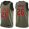 Personnalisé Hommes Femmes Jeunes Cleveland''Cavaliers''26 Kyle Korver 32 Jeff GreenCamo noir rouge Basketball Jersey