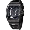 Wristwatches Men's Watch Skull Watches 30M Waterproof Wrist Night Luminous Quartz Casual Hollow246T