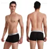 Unterhose Modebrief Druckboxershorts atmungsaktive Eisseide Herrenunterwäsche 3D -Beutel Shorts Unterhose Nahe männliche Boxerhose T231223