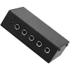 Förstärkare 5x EU -plugg HA400 UltraCompact 4 -kanaler Mini Audio Stereo hörlurarförstärkare med Power Adapter svart