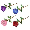 Decorative Flowers Valentine's Day Crystal Rose Flower Car Table Decor For Girlfriend Women Him