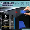 Car Cleaning Tools New Maintenance Specialist Plastic Refresh Coating Refurbish Agent Products Restorer Cleaner With Sponge Towel Kit Dh0Cf