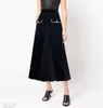 Designer Women Skirt Abbigliamento per donne di qualità estiva alta tasca alta tasca in vita e grande swing lunghe overkirt 22 DEC Nuovo