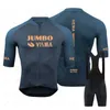 Jersey de ciclismo Sets 2023 nuevos hombres Jumbo Visma Summer Cycling Jersey Set Mtb Bike Ropa Ropa de bicicleta Ropa al aire libre Ropa Maillot Ciclismo Hombrel2312223