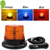 Lumières Nouvelles voitures stroboscopes d'urgence d'urgence voiture rotatif Indication de trafic de voiture flash phare LED LED ORANGE BLEU RED FLASS DE VOITURE