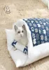 Cama de cachorro removível gato saco de dormir sofás tanta inverno quente gato casa pequena cama de estimação de cachorro canil almofada produtos de animais de estimação lj20123406442