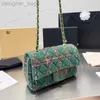 Bolsas femininas designer de luxo lazer lã tecido cfmini quadrado saco de cadeia de moda