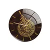 Horloges murales 30 cm Horloge musulmane NON Ticking Mute Quartz pour Ramadan Decor Rose Golden Modern Living Room