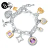 Университетские ювелирные изделия дизайнер бренд Дэвид вдохновляющий браслет женщин антикварные кабельные браслеты Валентин 'День Рождества Подарки Bracel2406