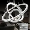 Modern LED Crystal Chandelier Lights Lamp för vardagsrum Cristal Luster Chandeliers Lighting Pendant Hanging Tak fixturer332e