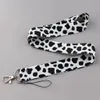 Animal Pattern Zebra Cow Print Lanyard Keychain ID Card Pass Gym Mobile Phone USB Badge Holder Neck Strap Phone Accessories