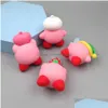 Andra tecknadstillbehör Figur Kawaii Kirby stjärnor Olika former PVC Model Toys Boys and Girls Birthday Presents for Friends eller Chi Dhisu