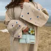 Этническая одежда любовь вышивка открыто abaya abaya kimono long maxi платье платье хиджаб мусульманин для женщин Ислам Скромный Ид Партия Турецкая Дубайская одеяние