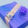 Real 2 Carat 8 -миллиметровое обручальное кольцо для женщин 925 Серебряная серебряная полоса D Color Vvs Алмазные Артингл.
