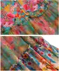 Högkvalitativ sommar 2022 Beach Boho Vintage Print Silk V Neck Dress Elegant Party Robe Designer Vestidos Loose Midi Dresses