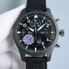 dyra menwatch iwc titta på mens pilot kronograf klockor alla fungerar högkvalitativa auto mekaniska uhren super lysande keramiska vaktmäster montre pilot luxe s9dl