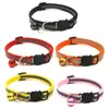 Dog Collars Cat Pendant Collar Breakaway With Black Kitten Reflective Strap