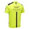 T-shirt da uomo Aston Martin F1 Team Green T-shirt personalizzata Spanish Racing Formula One T-shirt traspiranti di alta qualità Magliette per uomo Camicia