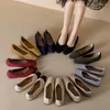 Chaussures habillées en tricot de printemps tisser les femmes plus grandes tailles 40 ballet plate