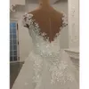 Stunningbride 2024 Modest Mermaid Wedding Dresses with Detachable Skirt Shining Sequins Crystals Beads Appliques Sheer back Long Bridal Gown