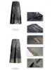 Spódnice S-5xl Vintage Ripped Holes dżinsy wysokiej talii długi maksymalnie matysfakcjonujący linijka luźna dżinsowa spódnica streetwear 2024