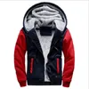 Men's Hoodies Sweatshirts Shionfa Patchwork Fleece Men's Hoodie Winter Thick Sweatshirts Casual Hooded Cardigan Fashion Bomber Fur Jackets Zipper Coat 5xl J231220