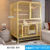 Cat Carriers Playpen For Animals Large Hiding House Panoramic Accessories Modern Indoor Cats Cage Great Gaiola Para Gato HY