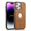 شعار Hole Business Ultra Slim Leather Case for iPhone 15 14 13 11 Pro Max 12 XS XR X 15Pro I Case Cover 30pcs