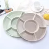 New 1 pc 6-Compartment Food Storage Tray Dried Fruit Snack Plate Appetizer Serving Platter for Party Candy Pastry Nuts Dish