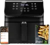 Cosori Air Fryer Peven Pro II 5.8QT Duża lotniczka, 12 na 1 Sażone funkcje niestandardowe, książka kucharska i przepisy online, bezstronne i zmywarki do zmywarki, odłączany kwadratowy kosz kwadratowy