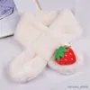 Sciarpe avvolge il cartone animato coniglietto frutti di coniglietti baby sciarpa morbida peluche addensato inverno collo calda neonato sciarpe solide per bambini bambina ragazzo bambino sciarpa per neonati