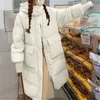 Mulheres para baixo parkas jaqueta feminina inverno nova versão coreana quente e doce suave e popular pato branco para baixo jaqueta