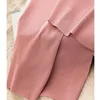 Pantaloni gamba larga di seta ghiacciata fresca pantaloni della tuta estate sottile sottile sciolto ufficio dritto lady casual corsetti lunghi 231222