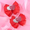 Les filles paillettes aiment le coeur inclinent les épingles à cheveux enfants multi-couches doussail à coiffure à coiffure de la Saint-Valentin pour enfants Barrette accessoires z6259