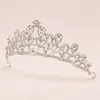 Clips de cheveux Bride's Leaf Crown's Artificial Crystal Romantic Romantic Birthday