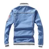 Designer Denim Jackets Men s High Quality Embroidery Denim Mens Coat Trendy Motorbike tops Chaqueta Hombre Blue Jean Outwear Handsome Men's Jackets Size S-5XL